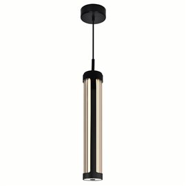 CWI Neva 3 in LED Integrated Black Chandelier