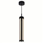 CWI Neva 3 in LED Integrated Black Chandelier