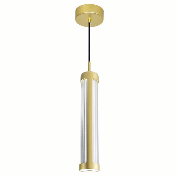 CWI Neva 3 in LED Integrated Satin Gold Chandelier