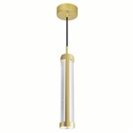 CWI Neva 3 in LED Integrated Satin Gold Chandelier