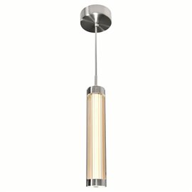 CWI Neva 3 in LED Integrated Satin Nickel Chandelier