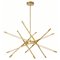 CWI Oskil LED Integrated Chandelier With Satin Gold Finish