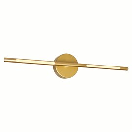 CWI Oskil LED Integrated Wall Light With Satin Gold Finish