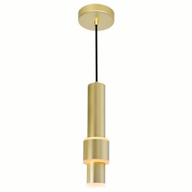 CWI Lena LED Integrated Mini Pendant With Satin Gold Finish