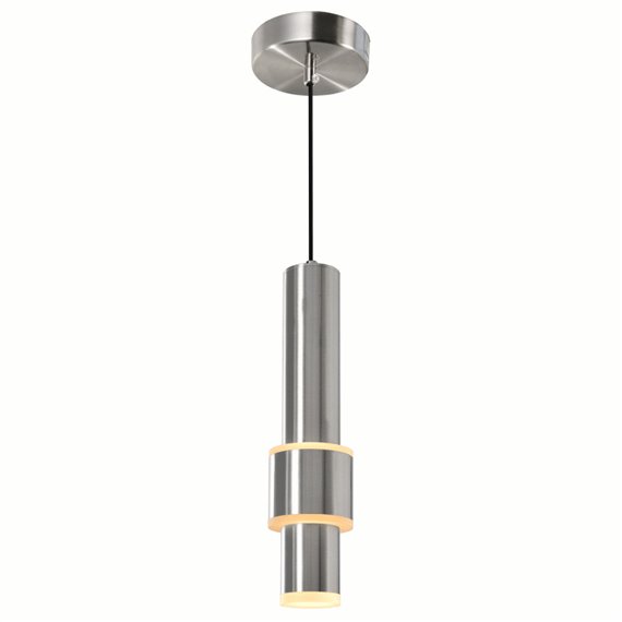 CWI Lena LED Integrated Mini Pendant With Satin Nickel Finish