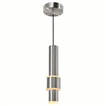 CWI Lena LED Integrated Mini Pendant With Satin Nickel Finish