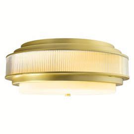 CWI Valdivia 4 Light Satin Gold Flush Mount