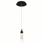 CWI Olinda LED Integrated Black Mini Pendant