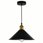 CWI Brave 1 Light Black Mini Pendant