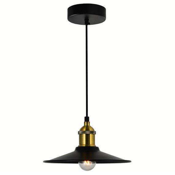 CWI Brave 1 Light Black Mini Pendant