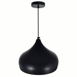 CWI Dynamic 1 Light Down Pendant With Black Finish