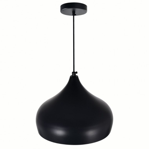 CWI Dynamic 1 Light Down Pendant With Black Finish