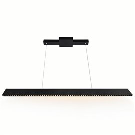 CWI Bellagio 45 in LED Integrated Black Chandelier