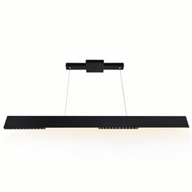 CWI Bellagio 42 in LED Integrated Black Chandelier