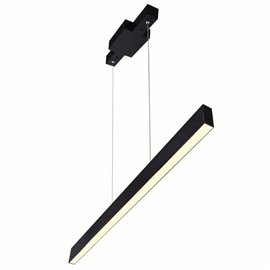 CWI Pienza 7 in LED Integrated Black Chandelier