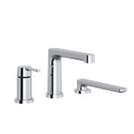 Riobel Nibi NB16 3-Piece Type P Pressure Balance Deck-Mount Tub Filler With Handshower