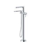 Riobel Nibi NB39 2-Way Type T Thermostatic Coaxial Floor-Mount Tub Filler With Handshower