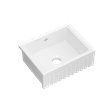 Shaws BL2418 24" Bowland Single Bowl Apron Front Fireclay Kitchen Sink