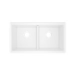 Shaws MSUM3318LD Shaker™ 33" Double Bowl Undermount Fireclay Kitchen Sink