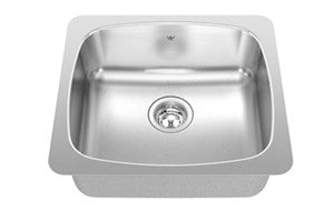 Kindred QSU1820 Single bowl undermount laundry 20 gauge