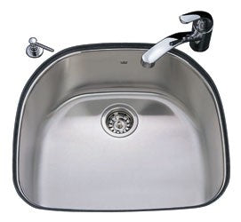 Kindred QSXU2123 Single bowl undermount 20 gauge