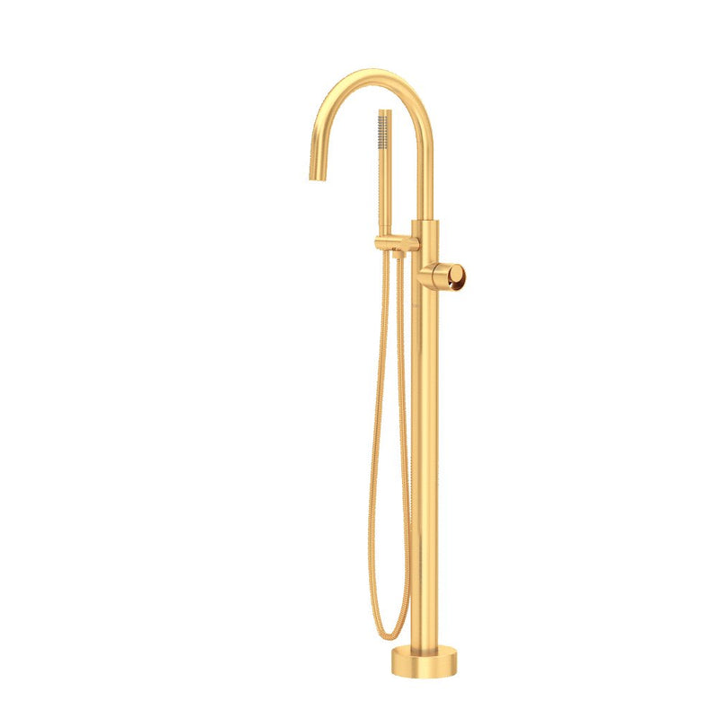 ROHL Eclissi Single Hole Floor-mount Tub Filler Trim With C-Spout