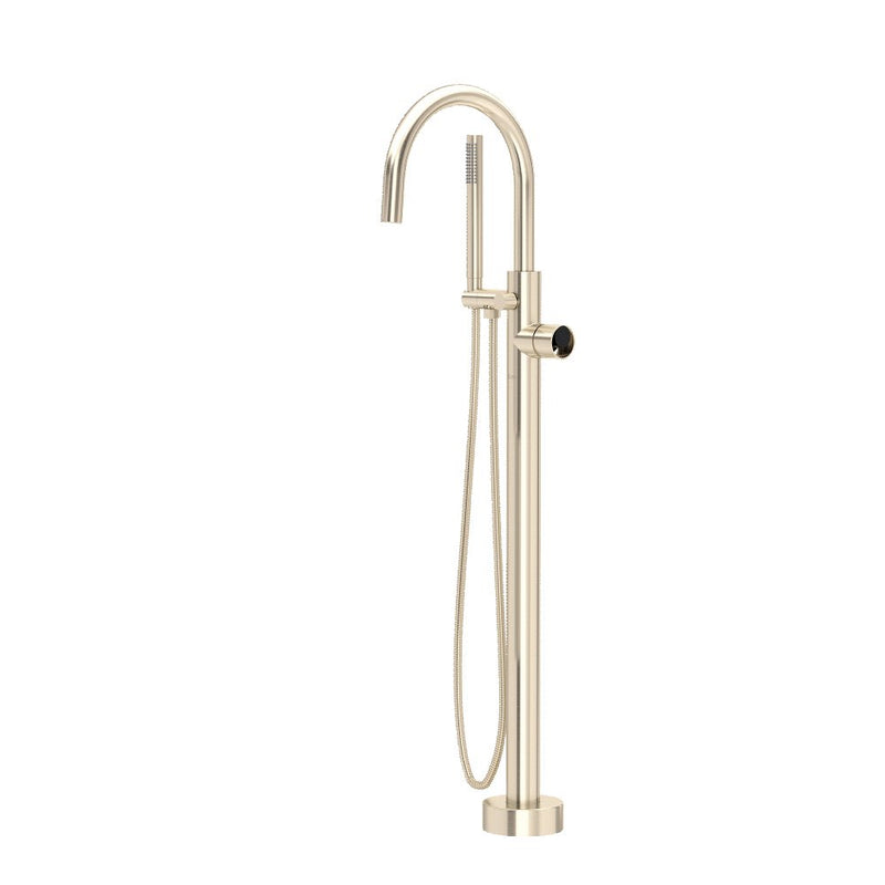ROHL Eclissi Single Hole Floor-mount Tub Filler Trim With C-Spout