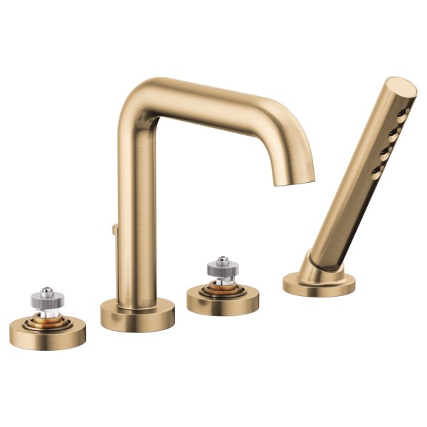 BRIZO LITZE T67435 4 HOLE ROMAN TUB WITH HANDSHOWER