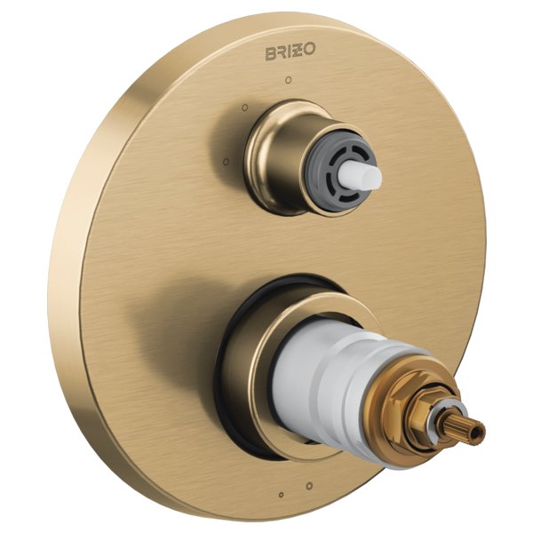 BRIZO LITZE T75535 TEMPASSURE THERMOSTATIC VALVE WITH 3 SETTING DIVERTER TRIM