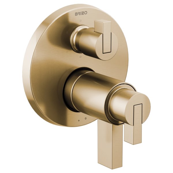 BRIZO LITZE T75635 TEMPASSURE THERMOSTATIC VALVE WITH 6 SETTING DIVERTER TRIM