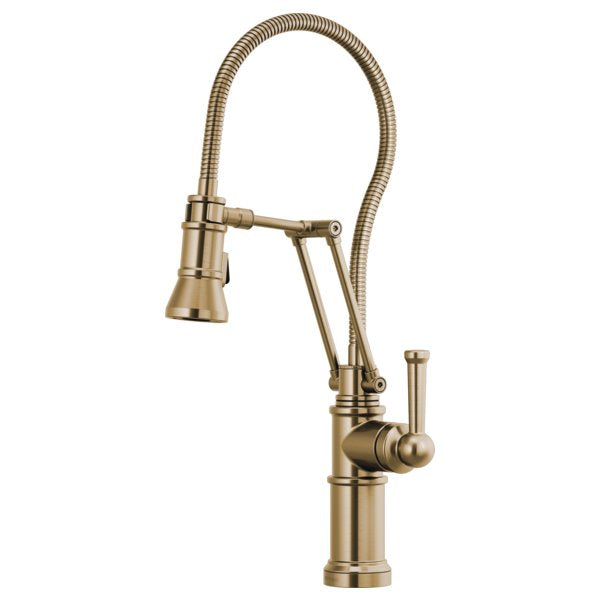 BRIZO ARTESSO 63125LF ARTICULATING FAUCET WITH FINISHED HOSE