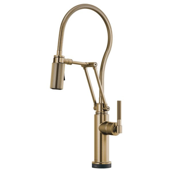 BRIZO LITZE 64143LF SMARTTOUCH ARTICULATING FAUCET WITH KNURLED HANDLE AND FINIS