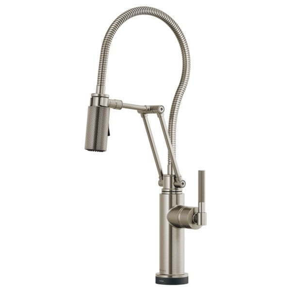 BRIZO LITZE 64143LF SMARTTOUCH ARTICULATING FAUCET WITH KNURLED HANDLE AND FINIS