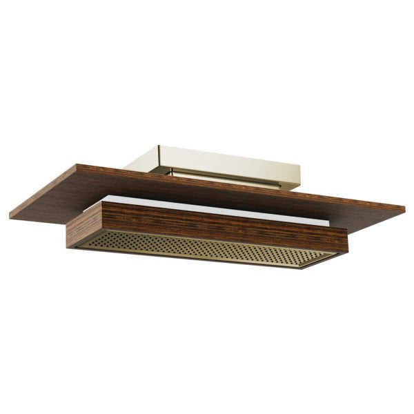 BRIZO FRANK LLOYD WRIGHT 81422-2.5 RECTANGULAR RAINCAN SHOWERHEAD - 2.5 GPM