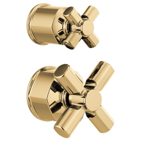 BRIZO INVARI HX75P76 PRESSURE BALANCE VALVE WITH DIVERTER TRIM HANDLE KIT - CROSS