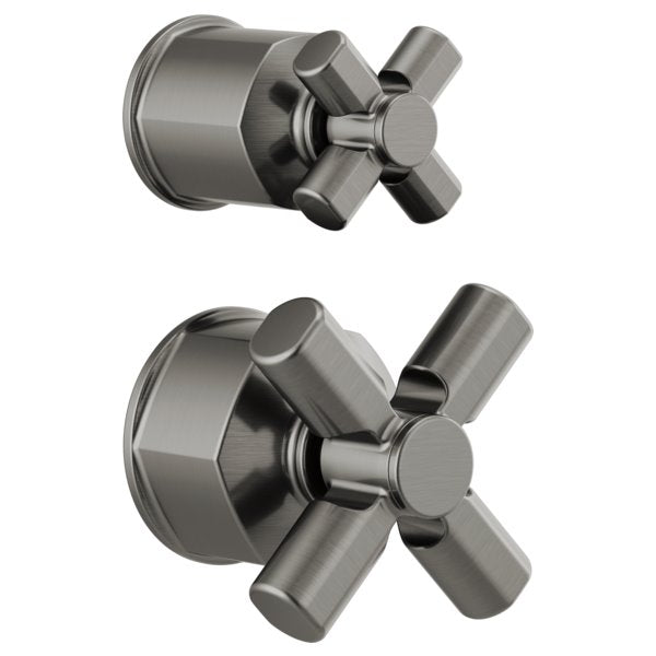 BRIZO INVARI HX75P76 PRESSURE BALANCE VALVE WITH DIVERTER TRIM HANDLE KIT - CROSS