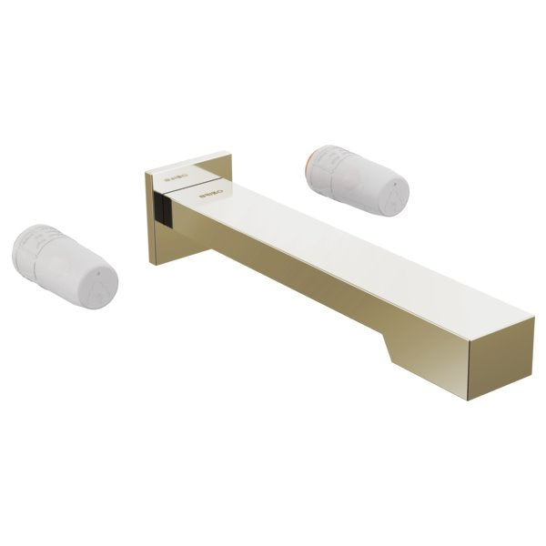 BRIZO FRANK LLOYD WRIGHT T70422-LHP TWO HANDLE WALL MOUNT TUB FILLER