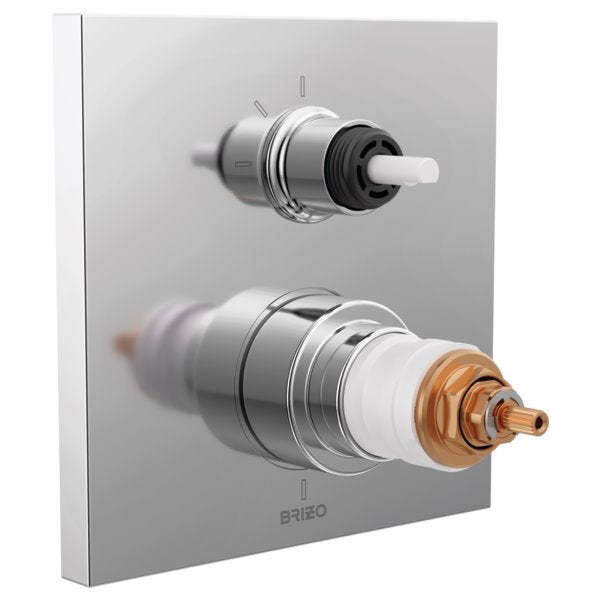 BRIZO FRANK LLOYD WRIGHT T75522-LHP THERM W/INT 3F DIV TRIM - LESS HANDLES