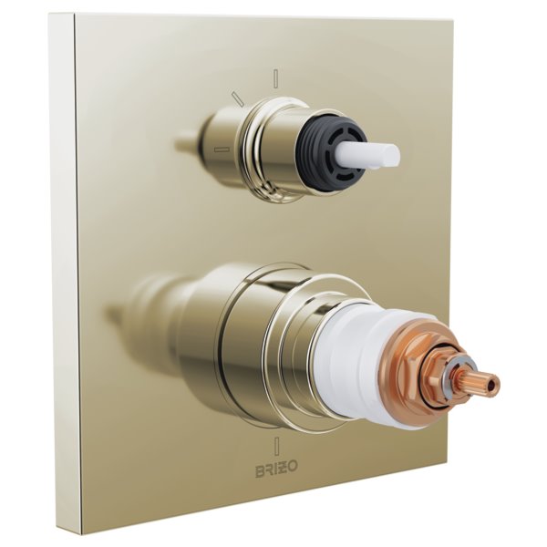 BRIZO FRANK LLOYD WRIGHT T75522-LHP THERM W/INT 3F DIV TRIM - LESS HANDLES