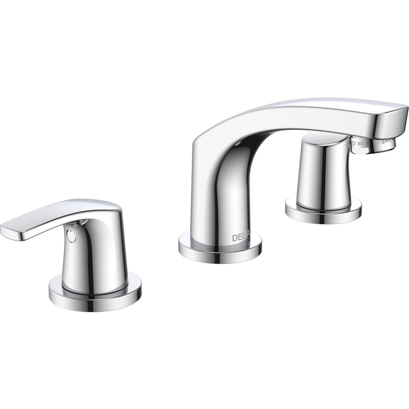 DELTA WYNNE 3534LF-LPU TWO HANDLE WIDESPREAD LAVATORY FAUCET - LESS POP-UP