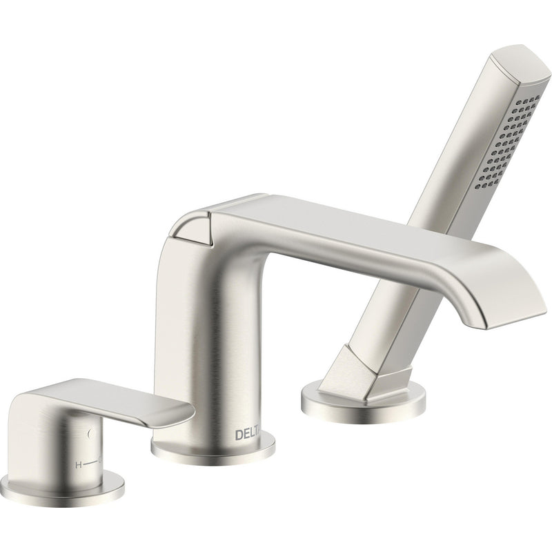 DELTA KITANO T3763 3-HOLE ROMAN TUB W/ HANDSHOWERTRIM