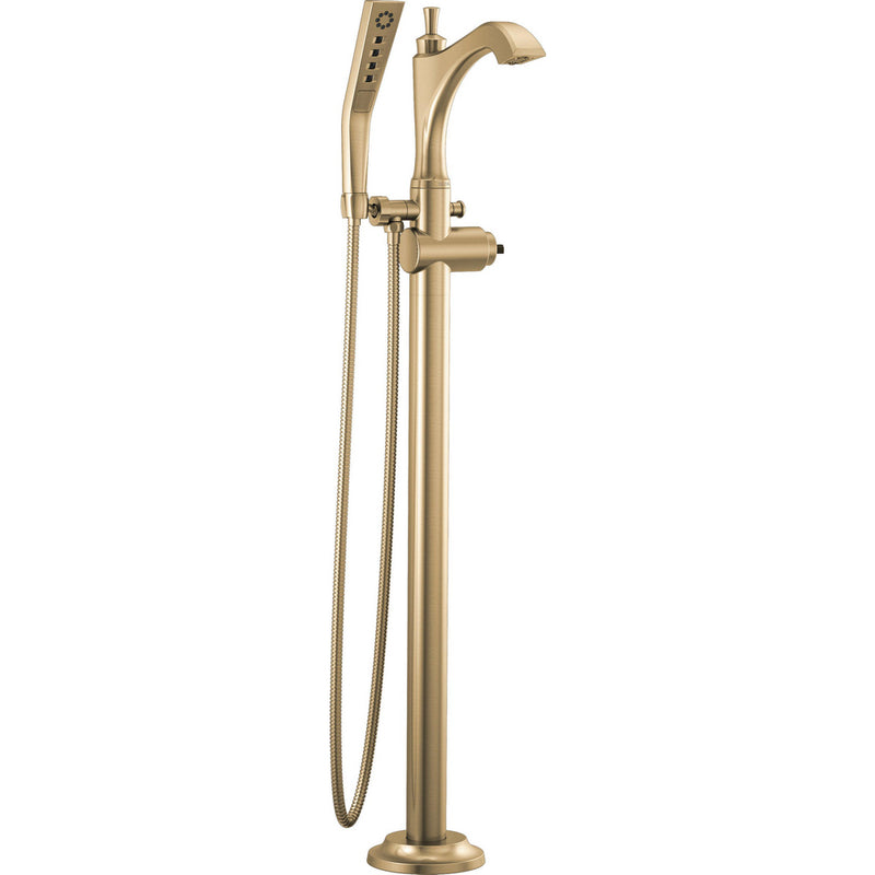 DELTA DORVAL T4756-LHP-FL TUB FILLER TRIM FLOOR MOUNT W/O HANDLES