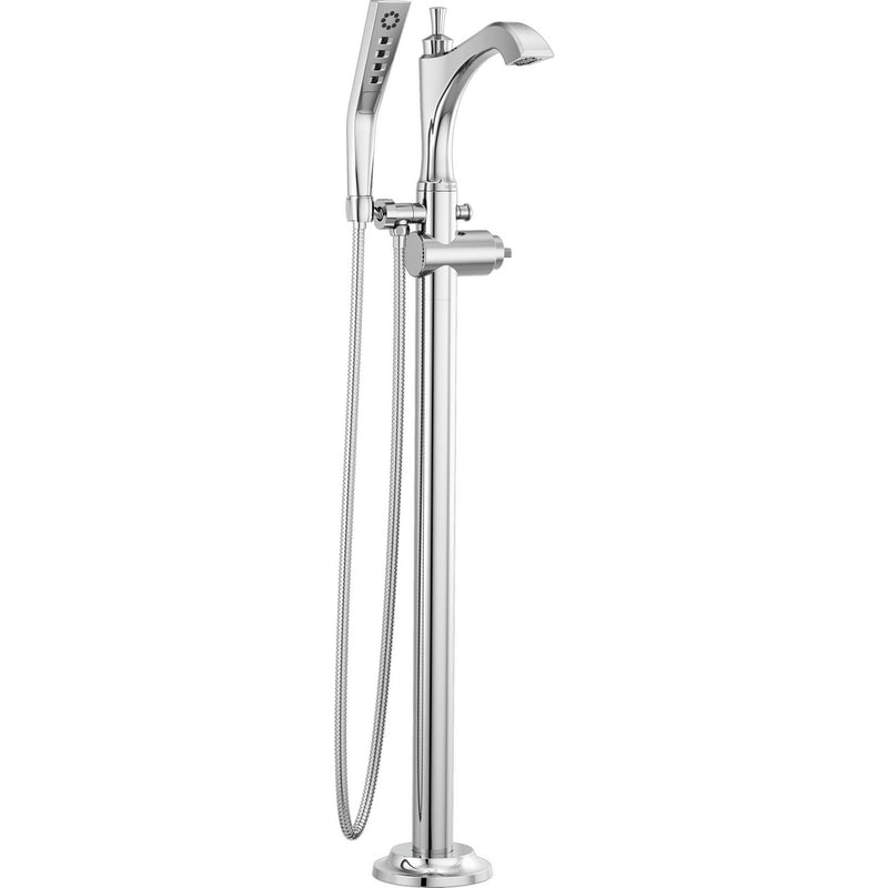 DELTA DORVAL T4756-LHP-FL TUB FILLER TRIM FLOOR MOUNT W/O HANDLES