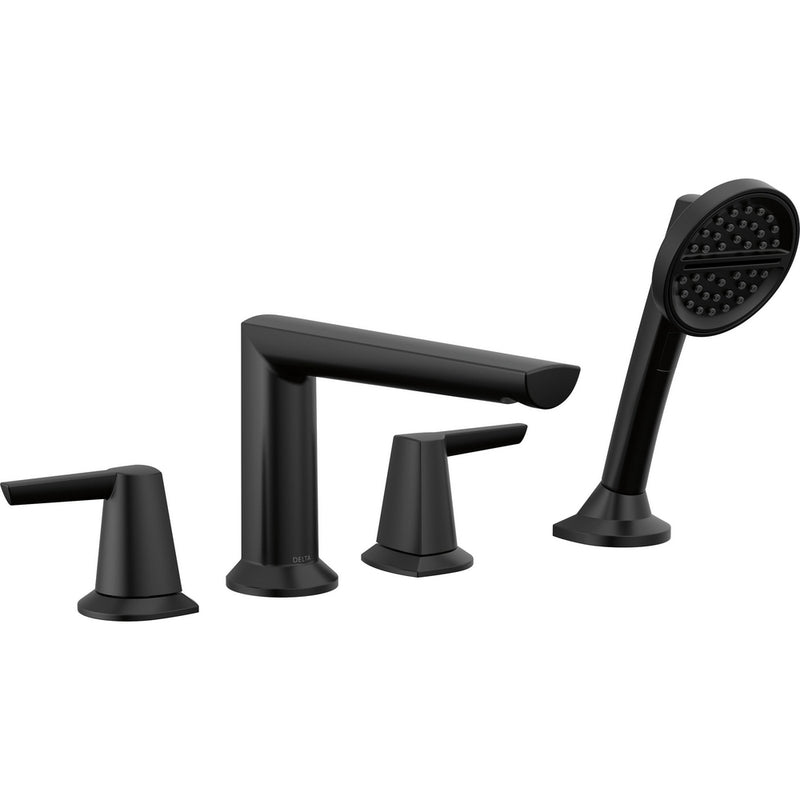 DELTA GALEON T4771 4-HOLE ROMAN TUB TRIM WITH HAND SHOWER