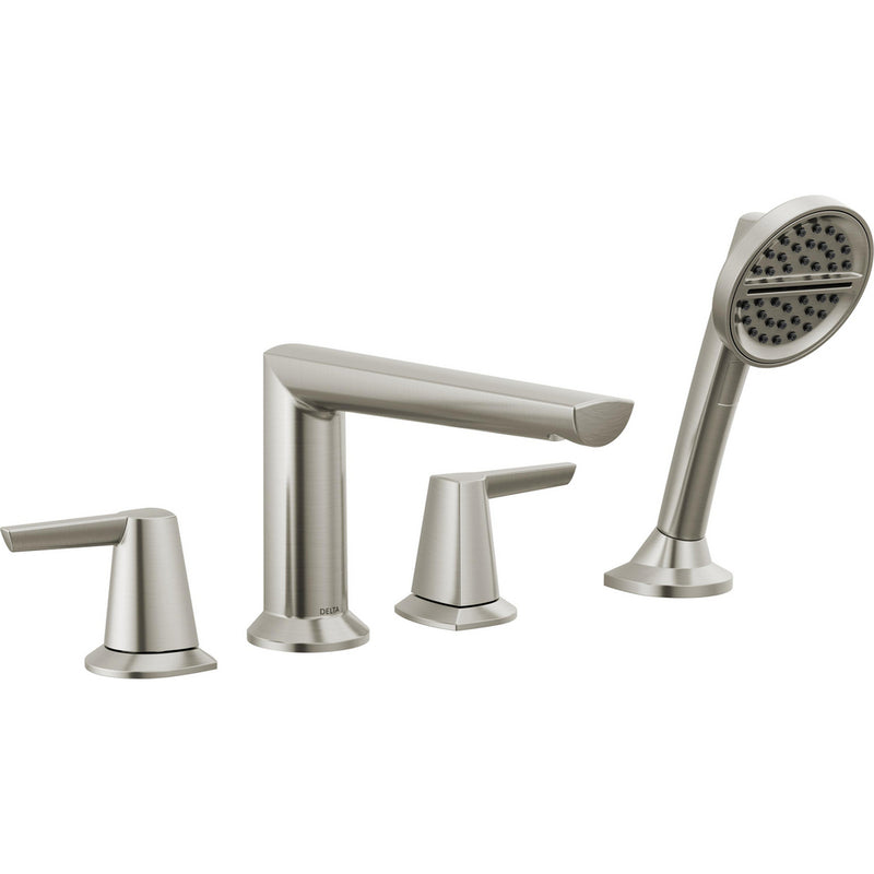 DELTA GALEON T4771 4-HOLE ROMAN TUB TRIM WITH HAND SHOWER