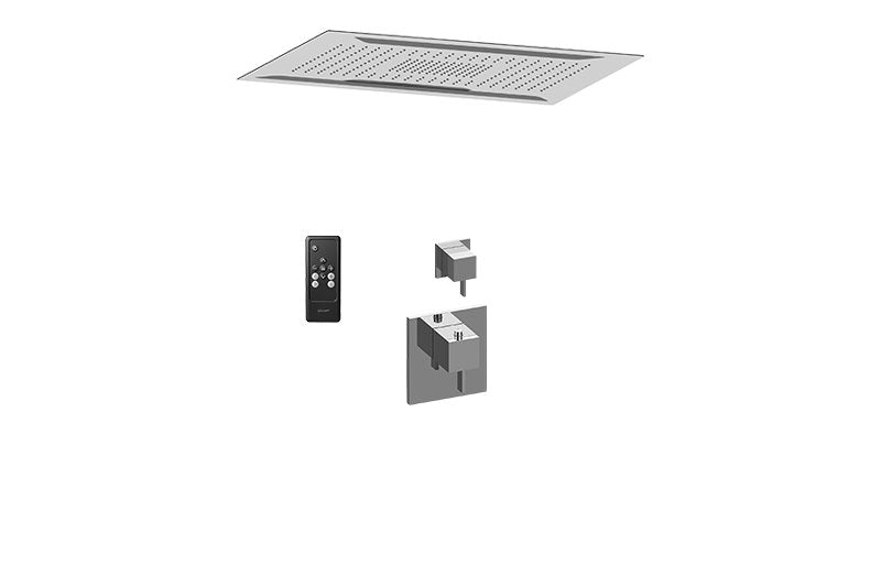 Graff AQ2.000SG-LM39E0-T Ceiling-Mount Shower System with Diverter Valve - Trim