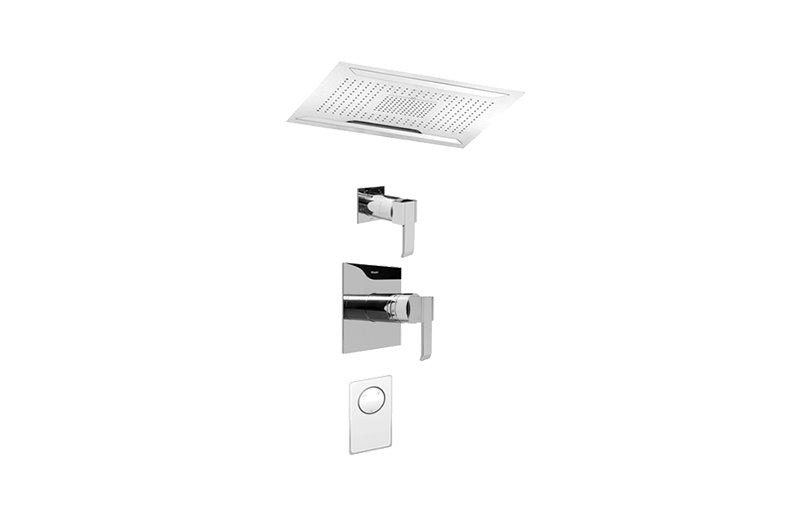 Graff AQ5.000A-LM38S-T Ceiling-Mount Shower System with Diverter Valve - Trim
