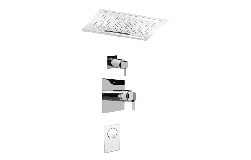 Graff AQ5.000A-LM39S-T Ceiling-Mount Shower System with Diverter Valve - Trim