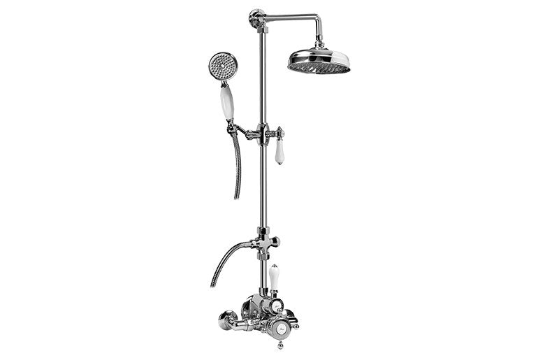 Graff CD2.01-LC1S Exposed Thermostatic Shower System with Handshower - Rough and Trim