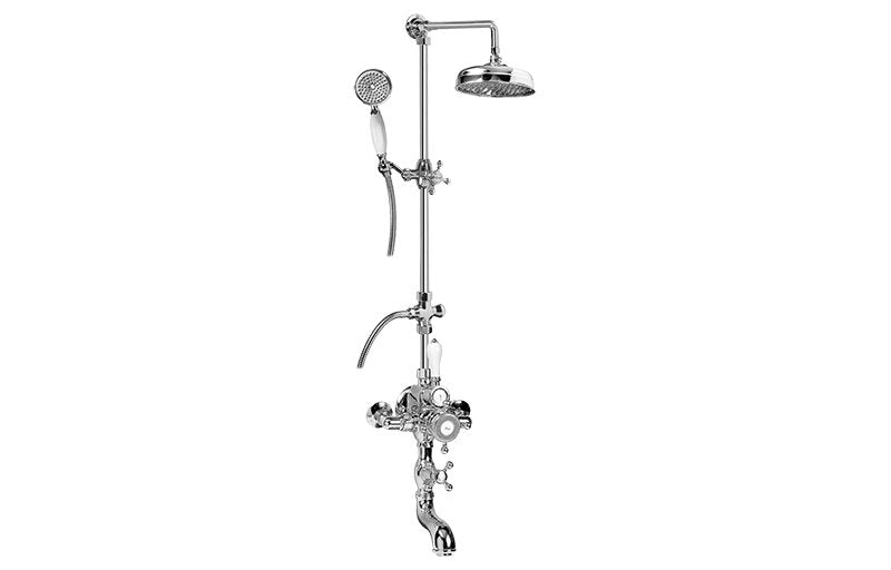 Graff CD4.01-C2S Exposed Thermostatic Shower System with Handshower - Rough and Trim